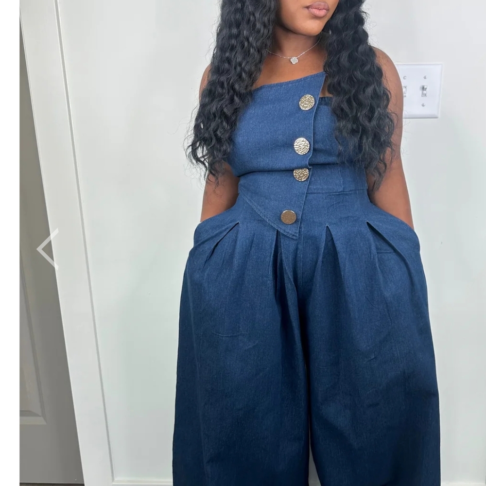 Stylish Blue Jumpsuit
